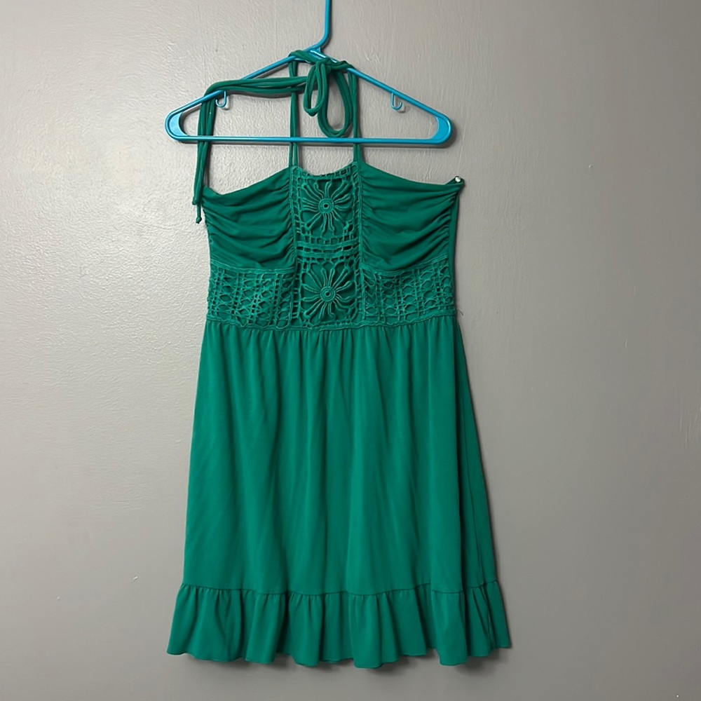 Double string halter dress